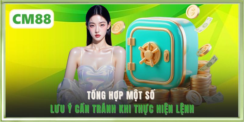 Tổng hợp một số lưu ý cần tránh khi thực hiện lệnh